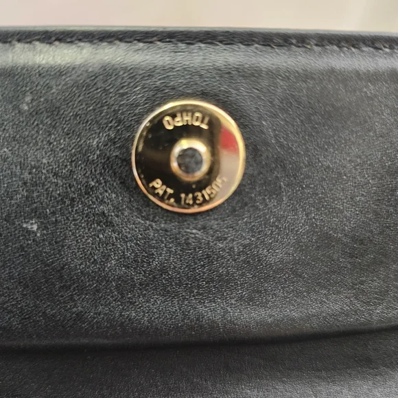 Authentic Black Leather Vintage YSL clutch With Digital COA - Picture 6 of 12